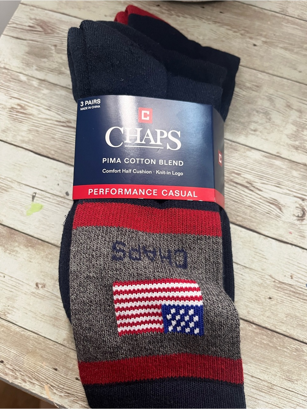 Chaps by Ralph Lauren 3 pack socks
